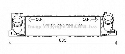 AVA QUALITY COOLING bw4465 -  Интеркулер